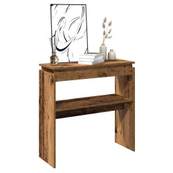 Mesa consola 102x30x80 cm derivados de madeira madeira velha