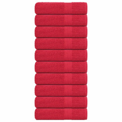Toalhas de banho frogn 10 pcs 100x150cm 360 g/m² vermelho