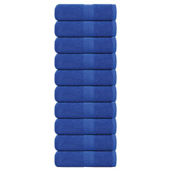 Toalhas de bidé frogn 10 pcs 30x50 cm 360 g/m² azul