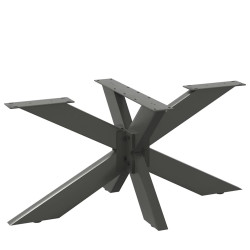 Pé de mesa de centro em formato de aranha, antracite, 98x58x(42-43) cm, aço