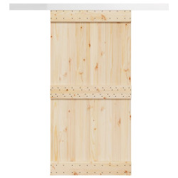 Kit de ferragens para porta de correr tira liga alumínio 200 cm