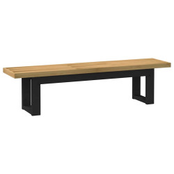 Banco de jantar noain pernas forma u 180x40x45 cm pinho maciço