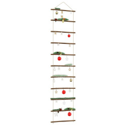 Decoração de parede em forma de escada 50x200 cm ramo natural