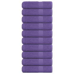 Toalhas de banho frogn 10 pcs 100x150 cm 360 g/m² roxo