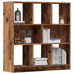 Estante 97,5x29,5x100 cm contraplacado madeira velha