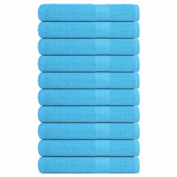 Toalhas frogn 10 pcs 100x200 cm 360 g/m² turquesa