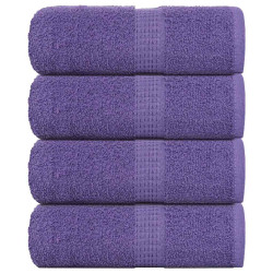 Toalhas de rosto frogn 4 peças roxo 30x30 cm 360 g/m²