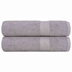 Toalhas de banho frogn 2pcs 70x140 cm 360 g/m² cinzento