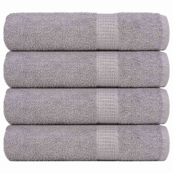 Toalhas de mãos frogn 4 pcs 50x100 cm 360 g/m² cinzento