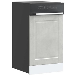 Painel máquina lavar louça porto betão cinzento 45x1,5x57 cm