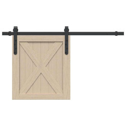 Kit para armário deslizante aço carbono 91 cm