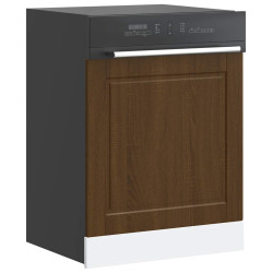 Painel máquina lavar louça porto carvalho castanho 60x1,5x57 cm