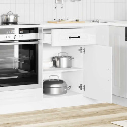 Armário de cozinha baixo kalmar branco alto brilho
