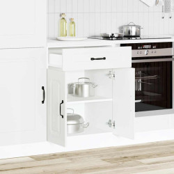 Armário de cozinha baixo kalmar madeira artificial branca