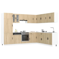 14 Peças armário de cozinha conjunto porto sonoma carvalho