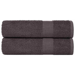 Toalhas de banho frogn 2pcs 70x140 cm 360 g/m² antracite