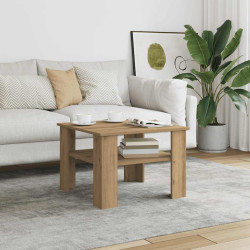 Mesa de centro 60x60x42 cm derivados madeira carvalho castanho