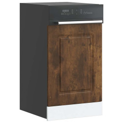 Painel máquina lavar louça kalmar 45x1,5x57 cm carvalho fumado