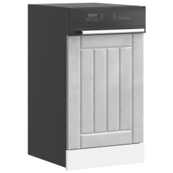 Painel máquina lavar louça lucca deriv. madeira cinza cimento