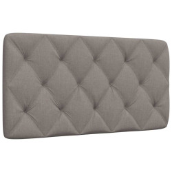 Almofadão de cabeceira 100 cm tecido cinzento-acastanhado
