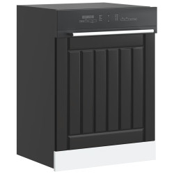 Painel máquina lavar louça lucca preto derivados de madeira
