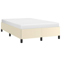 Moldura de cama sem creme de colchão 120x190 cm couro do falso