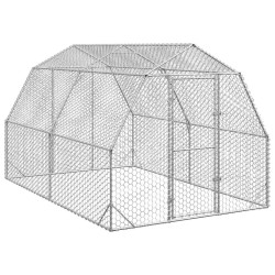 Corrida de galinhas 2,5x4x2,25 m aço galvanizado