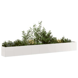Plantador 360x40x40 cm aço inoxidável