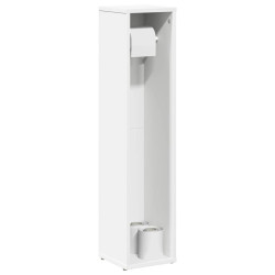 Móvel p/ casa de banho c/ suporte de rolos 20,5x20x90 cm branco
