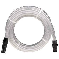 Mangueira de sucção com conectores PVC 1" 10 m PVC transparente