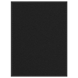 Tapete de porta 80x120 cm preto