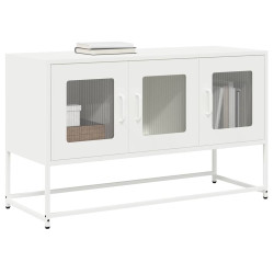 Móvel de TV 100,5x39x60,5 cm aço laminado a frio branco