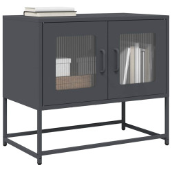 Móvel de TV 68x39x60,5 cm aço laminado a frio antracite