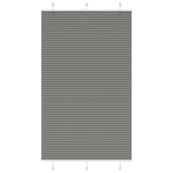 Antracite plissada cega 115x200 cm largura tecido 114,4 cm