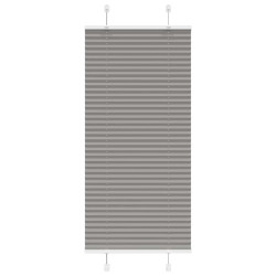 Antracite plissada cega 55x150 cm largura tecido 54,4 cm
