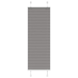Antracite plissada cega 45x150 cm largura tecido 44,4 cm