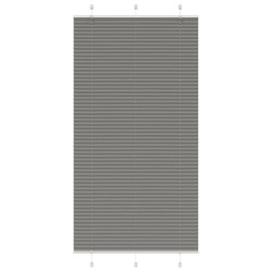 Antracite plissada cega 105x200 cm largura tecido 104,4 cm