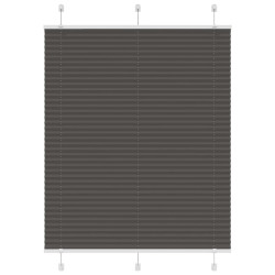 Preto plissada cega 105x150 cm largura tecido 104,4cm poliéster
