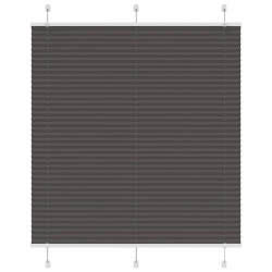 Preto plissada cega 115x150 cm largura tecido 114,4cm poliéster