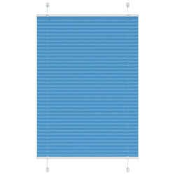 Azul plissada cega 90x150 cm largura tecido 89,4 cm poliéster