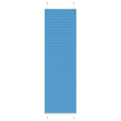 Plissado cego azul 55x200 cm largura tecido 54,4 cm poliéster