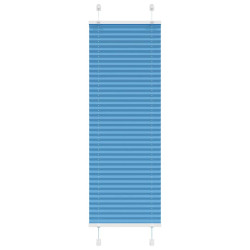 Plissado cego azul 50x150 cm largura tecido 49,4 cm poliéster