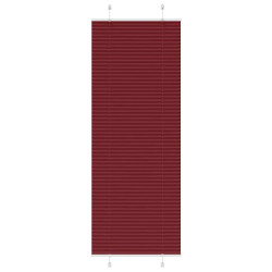 Plissado cego bordéus vermelho 70x200 cm largura tecido