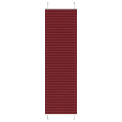 Plissado cego bordéus vermelho 60x200 cm largura tecido