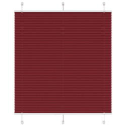 Plissado cego bordéus vermelho 120x150 cm largura tecido