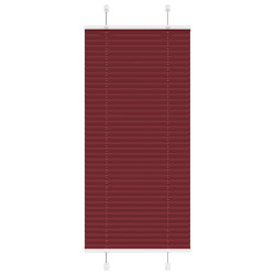 Plissado cego bordéus vermelho 60x150 cm largura tecido
