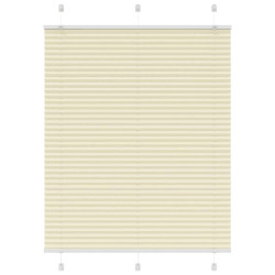 Creme plissada cega 105x100 cm largura tecido 104,4cm poliéster