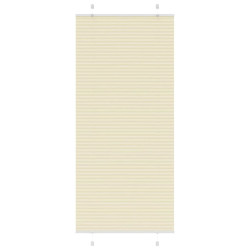 Creme plissada cega 90x200 cm largura tecido 89,4 cm poliéster