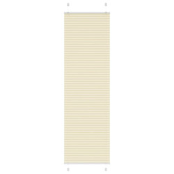 Creme plissada cega 60x200 cm largura tecido 59,4 cm poliéster
