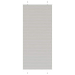 Cinzento luz plissada cega 100x200 cm largura tecido 99,4 cm